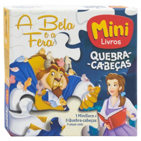 Mini Livros - Princesas: A Bela e a Fera