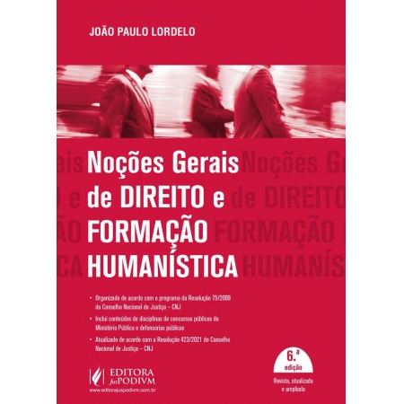 Noções gerais de direito e formação humanística - 06Ed/21