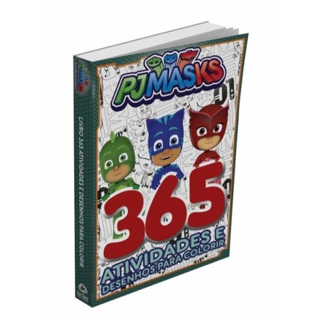 Pj Masks - Livro 365 Atividades e Desenho Para Colorir