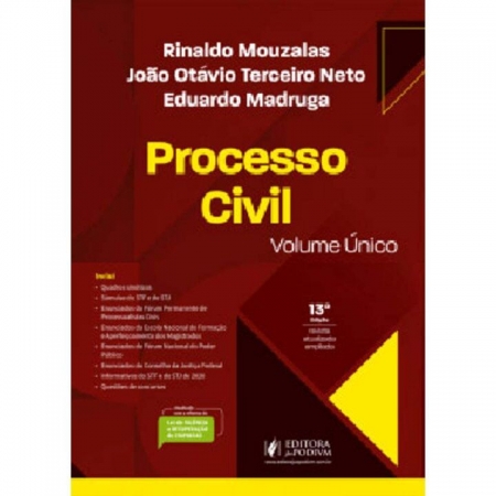 PROCESSO CIVIL - VOLUME ÚNICO 13Ed/21
