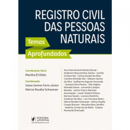 Registro Civil das Pessoas Naturais - Temas Aprofundados - 01Ed/19