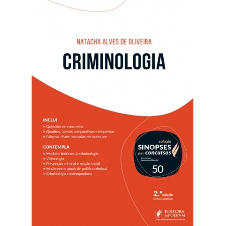 SINOPSES PARA CONCURSOS SINOPSES PARA CONCURSOS - V.50 - CRIMINOLOGIA (2020)