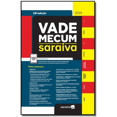 Vade Mecum Saraiva 2019 - 2 Semestre - 28Ed/19