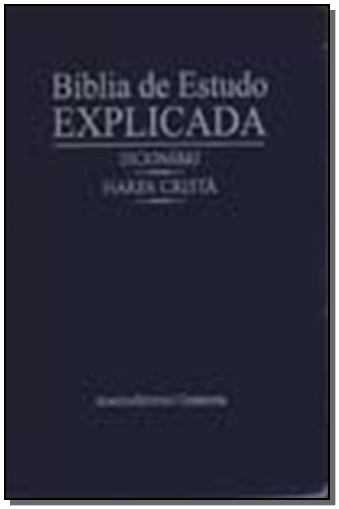 Bíblia de Estudo Explicada - Dicionário - Harpa Cristã - (Azul)