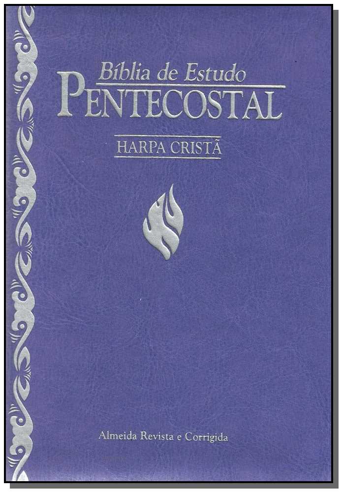 Biblia De Estudo Pentecostal - Peq. Harpa -(Lilas)