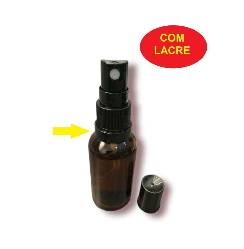 01 Válvula Spray R18 Preta COM LACRE Compatível Frasco Doterra 5/ 15ml (frasco não incluso)