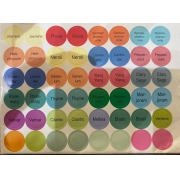Etiquetas adesivas redondas - Kit sortido com 192 etiquetas