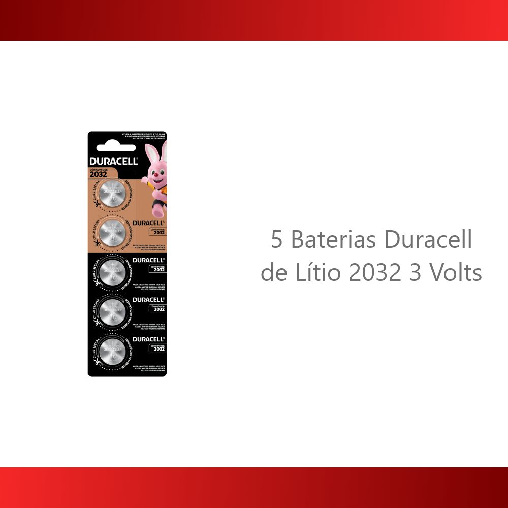 25 Baterias de Lítio 2032 3V Duracell 5 Cartelas de 5 Un - Foto 4