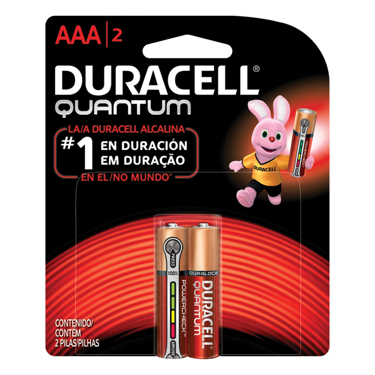 36 Pilhas Duracell Alcalina Quantum AAA Palito Cartela C/2 - Foto 0
