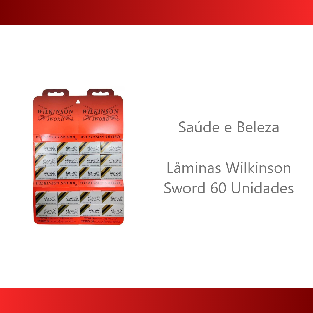 3 Cartelas de Lâminas Wilkinson Sword Com 60 Unidades - Foto 4