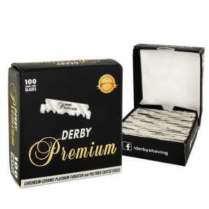 10 Caixas de Lâminas Derby Premium Single Edge Blades 100 Un - Foto 1