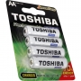 4 Pilhas Recarregáveis Toshiba AA Pequena 2600mAh 1,2v - Foto 3