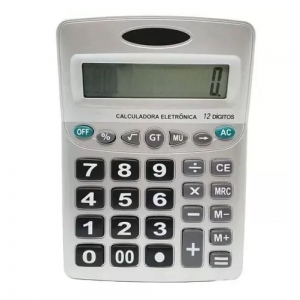 Calculadora Eletrônica De Mesa Display Digital 12 Dígitos - Foto 1