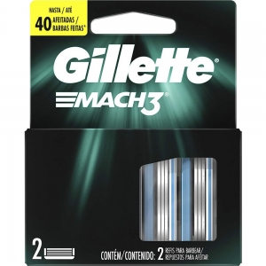Carga Para Lâmina De Barbear Gillette Mach3 Regular 4 Un Kit - Foto 1