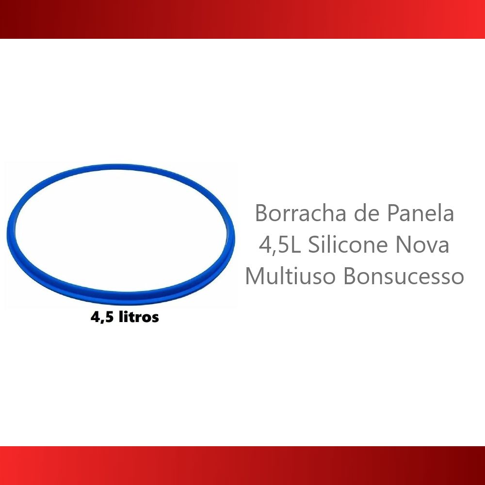 Borracha de Panela 4,5L Silicone Nova Multiuso Bonsucesso - Foto 4