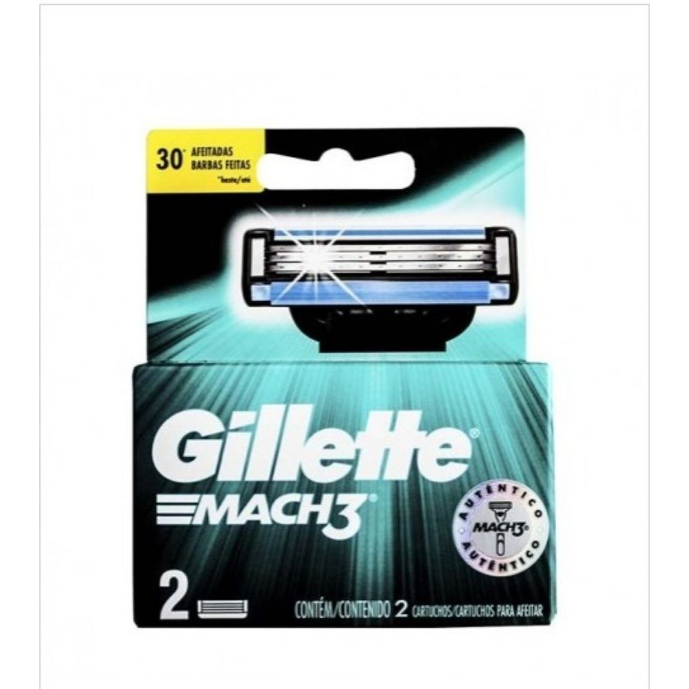 Carga Para Lâmina De Barbear Gillette Mach3 Regular 8 Un Kit - Foto 1