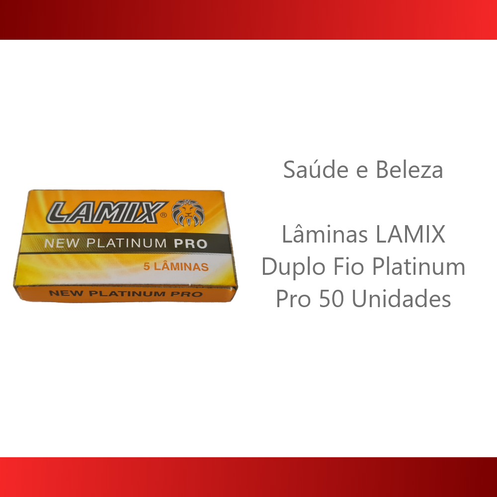 Lâminas LAMIX Duplo Fio Platinum Pro 50 Unidades - Foto 4