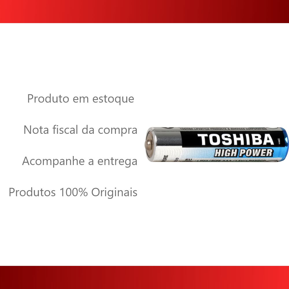 Pilhas Alcalinas Toshiba AAA Palito Cartela Com 2 Unidades - Foto 2