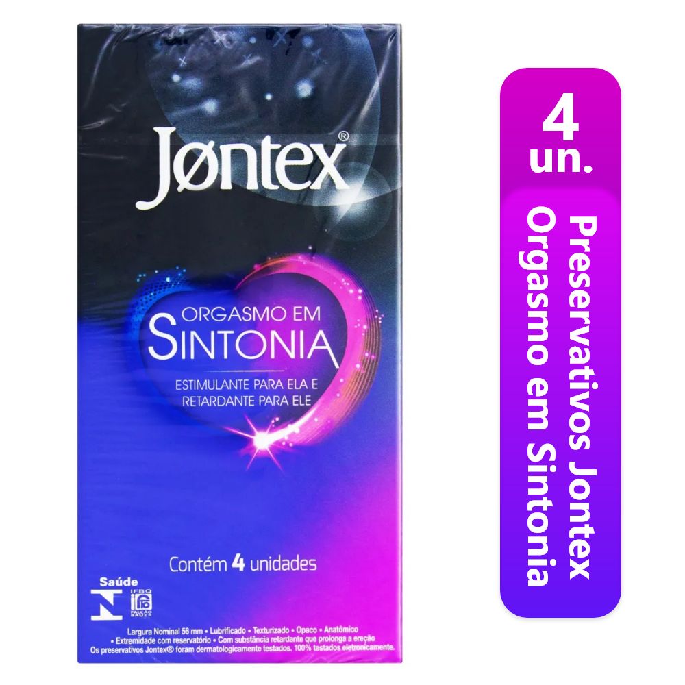Preservativo Jontex Orgasmo em Sintonia C/4 Un - Foto 0