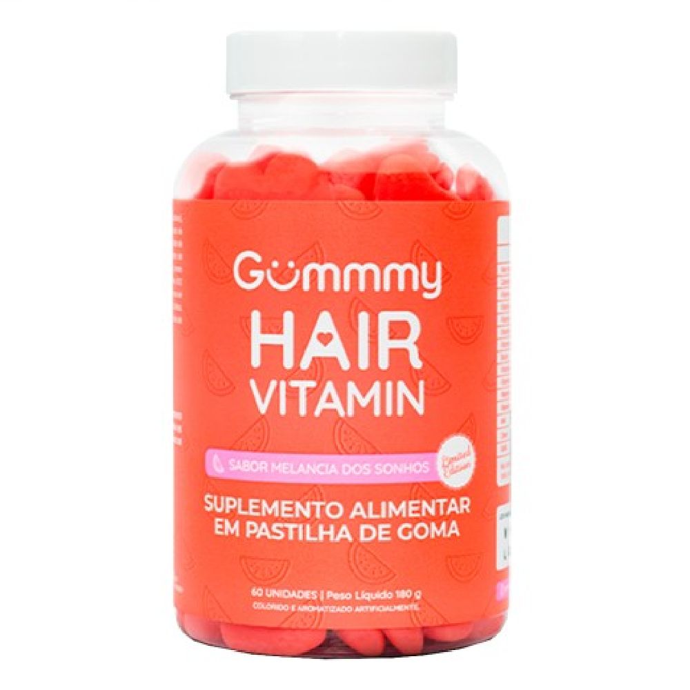Suplemento Alimentar Gummy Hair Vitamin Sabor Melancia 180g - Foto 1
