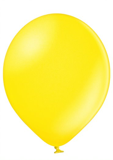 Balão de Látex 05" Metálico Amarelo Cítrico