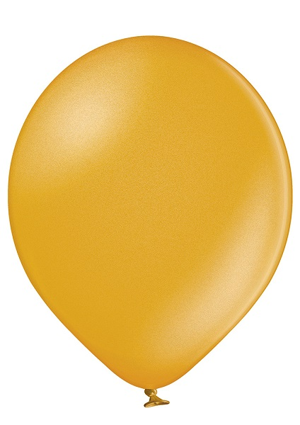 Balão de Látex 05" Metálico Ouro/Dourado