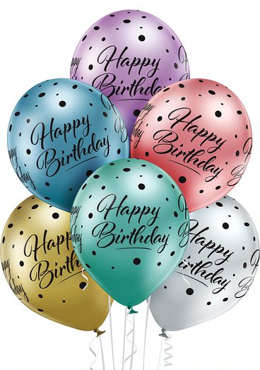 Balão de Látex 11" Aniversário Glossy