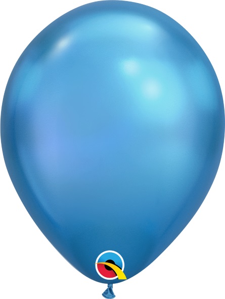 Balão de Látex 11" Chrome Azul