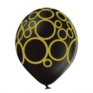 Balão de Látex 11" Círculos Dourados