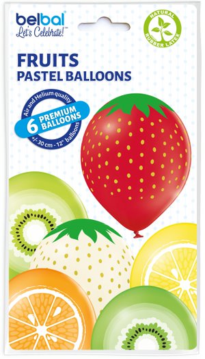 Balão de Látex 11" Frutas