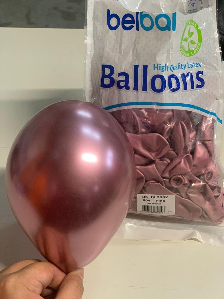 Balão de Látex 11" Glossy Rosa