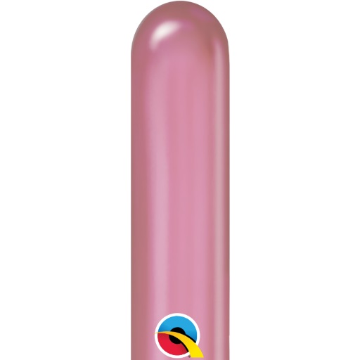 Balão de Látex 260Q Chrome Rosa Malva