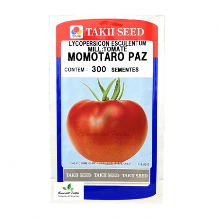 Sementes de Tomate Híbrido Momotaro Paz Env. C/ 300 Sementes