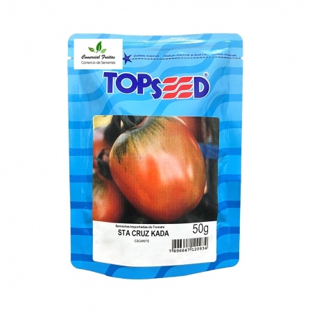 Sementes de Tomate Santa Cruz Kada Gigante Pcte C/ 50 Gramas