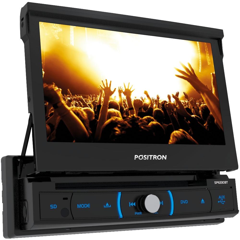 DVD Player Retratil Pósitron SP6330BT com tela LCD 7