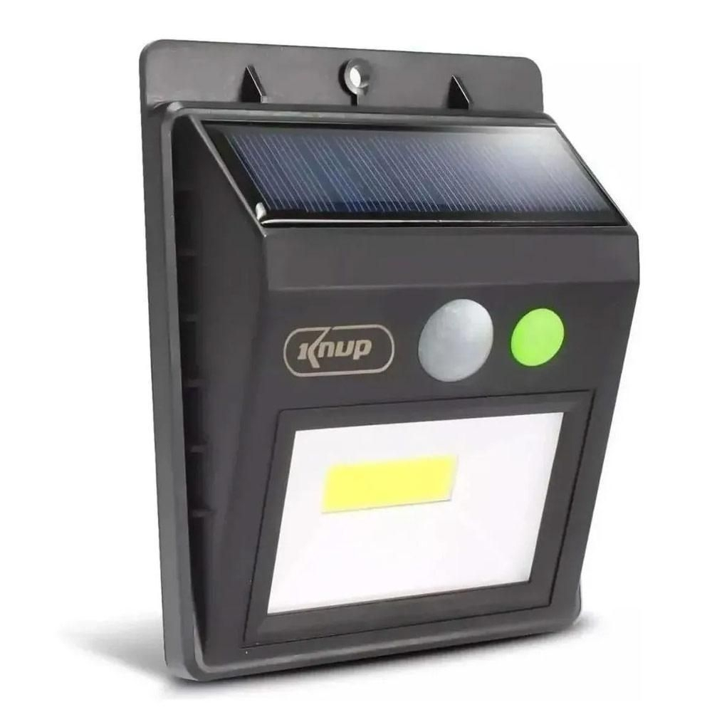 Kit 2 Luminária Solar Led Sensor Presença Movimentação Externo