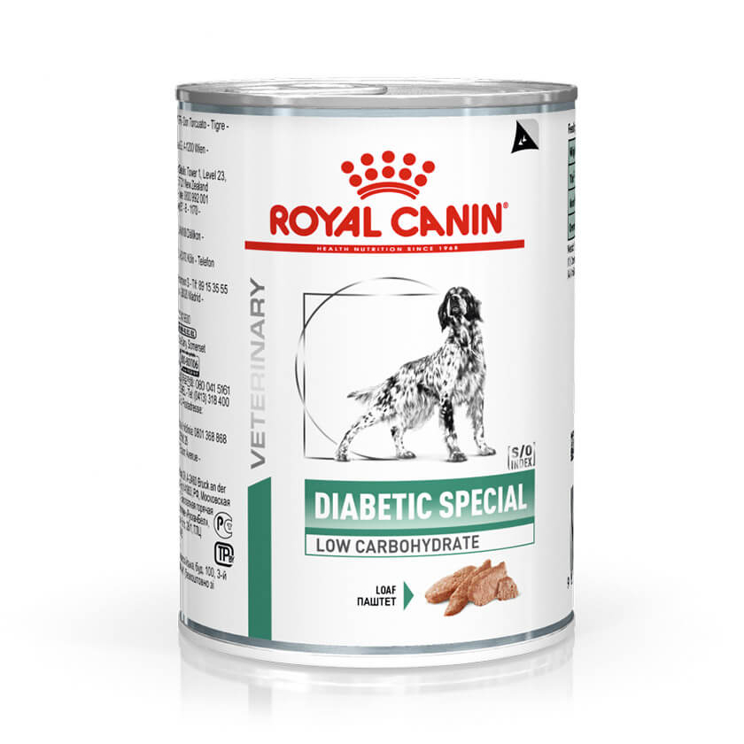 Ração Úmida Royal Canin Lata Diabetic Special Low Carbohydrate Para Cães Adultos 410g