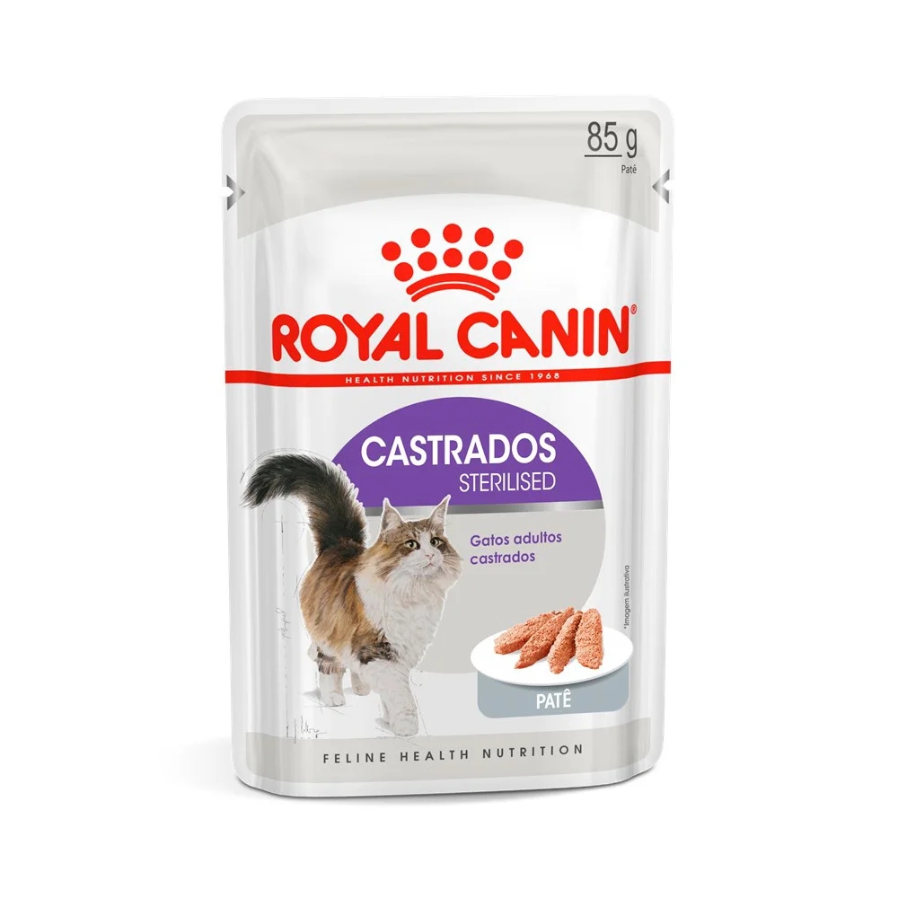Ração Úmida Royal Canin Sterilised Patê para Gatos Adultos 85g