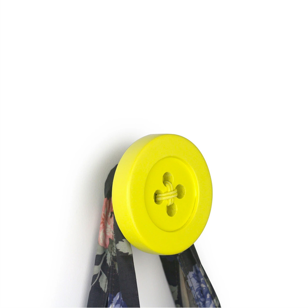 Pendurador Botões - Dupla - Amarelo  - Fubbá - Objetos Inteligentes