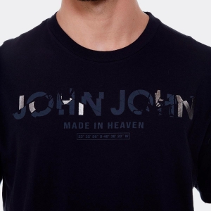 Tshirt John John Broken Preta