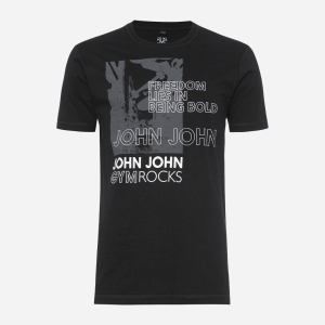 Tshirt John John RG Bold Freedom Preta