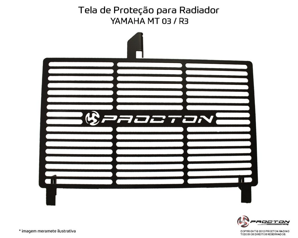 Protetor de Radiador Yamaha YZF R3 Procton