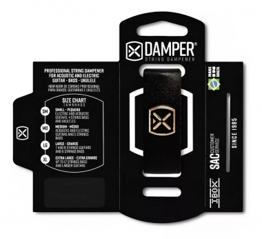 Abafador de Cordas Ibox Damper DSMD02 Couro P/ Instrumentos