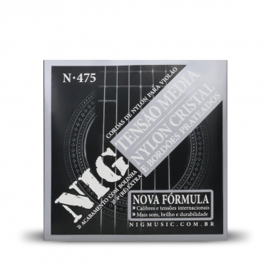 Corda de Violão de Nylon com Bolinha Tensão Média NIG N-475
