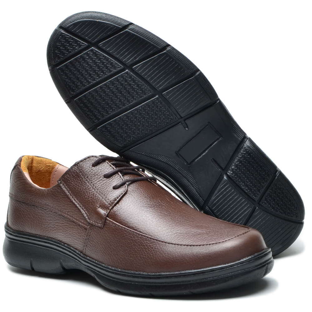 Sapato Confort com Cadarço F501 Cla-Cle