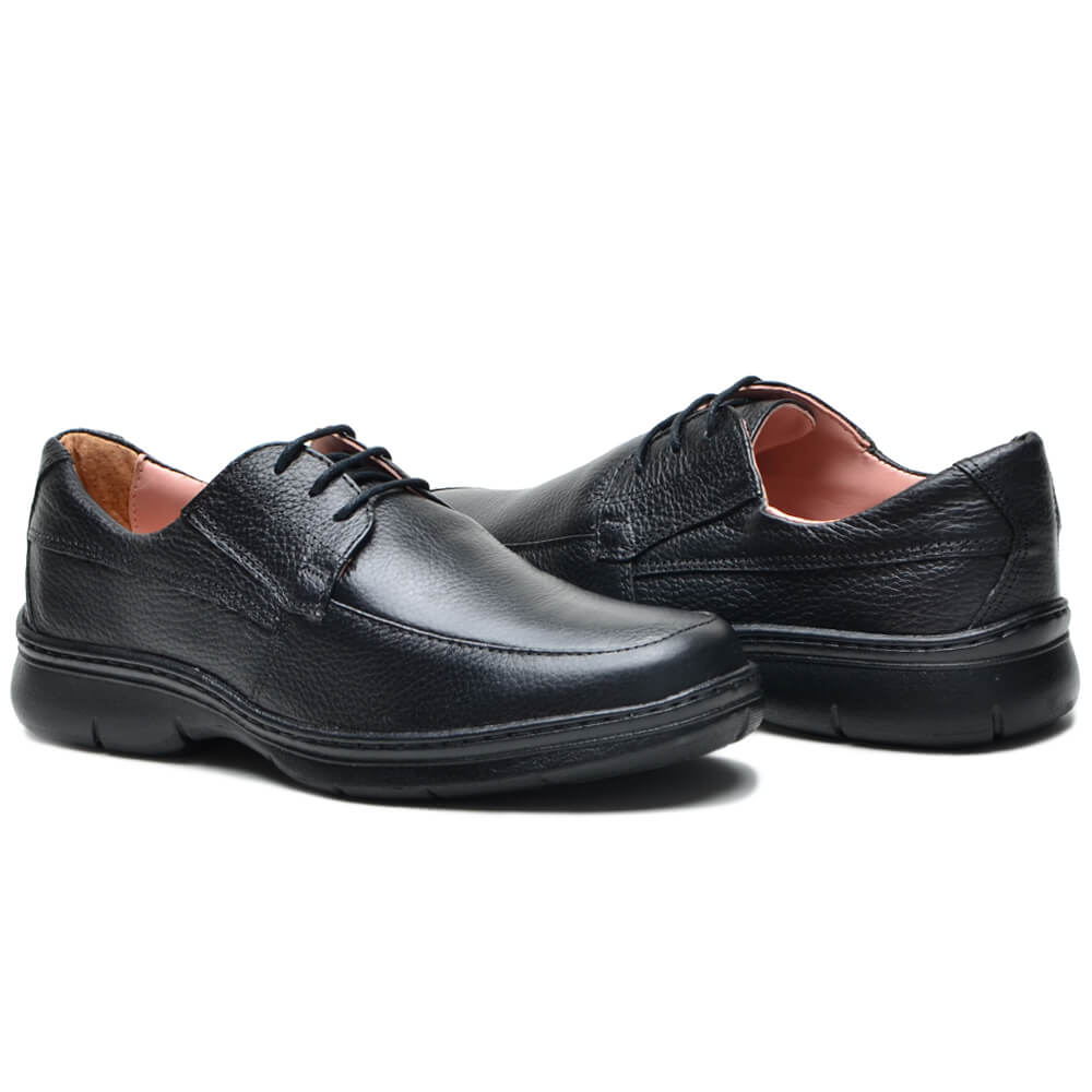 Sapato Confort com Cadarço F501 Cla-Cle
