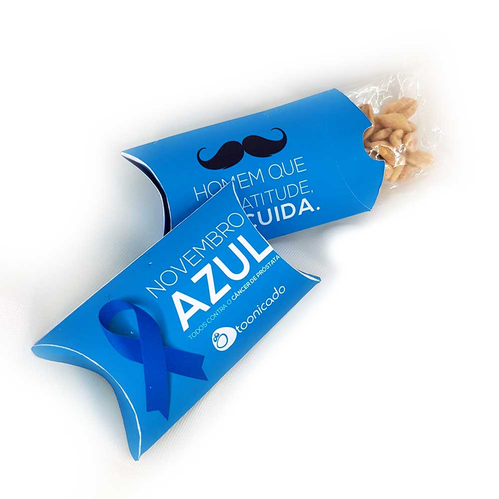 Amendoim Personalizado Novembro Azul - Toonicado - Presentes Personalizados