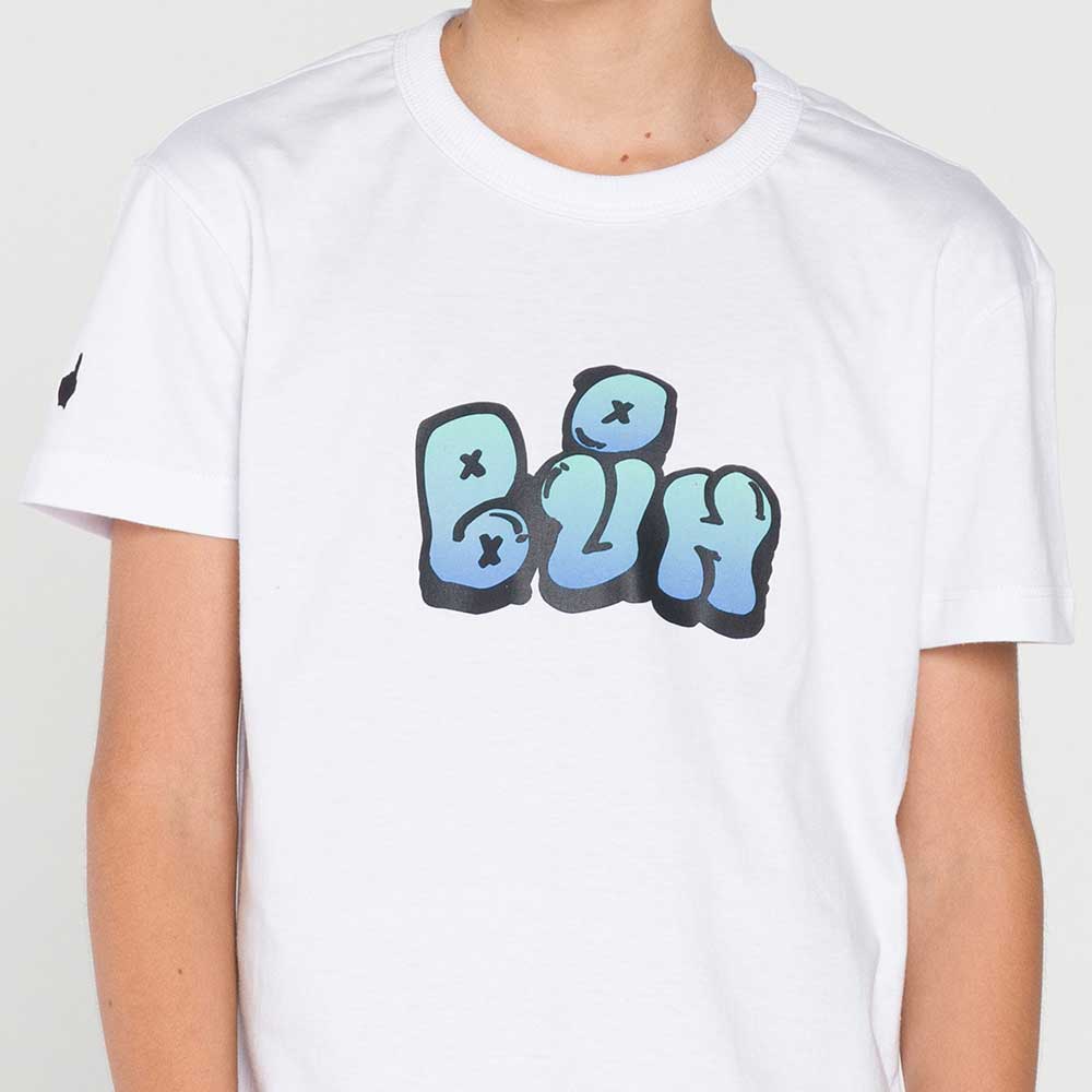 Camiseta Buh Kids Oversized Street Branca