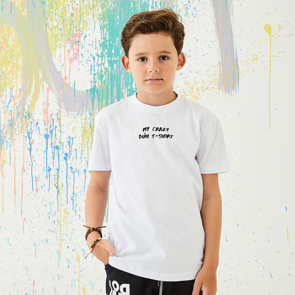 Camiseta Slim Create You Kids Branca