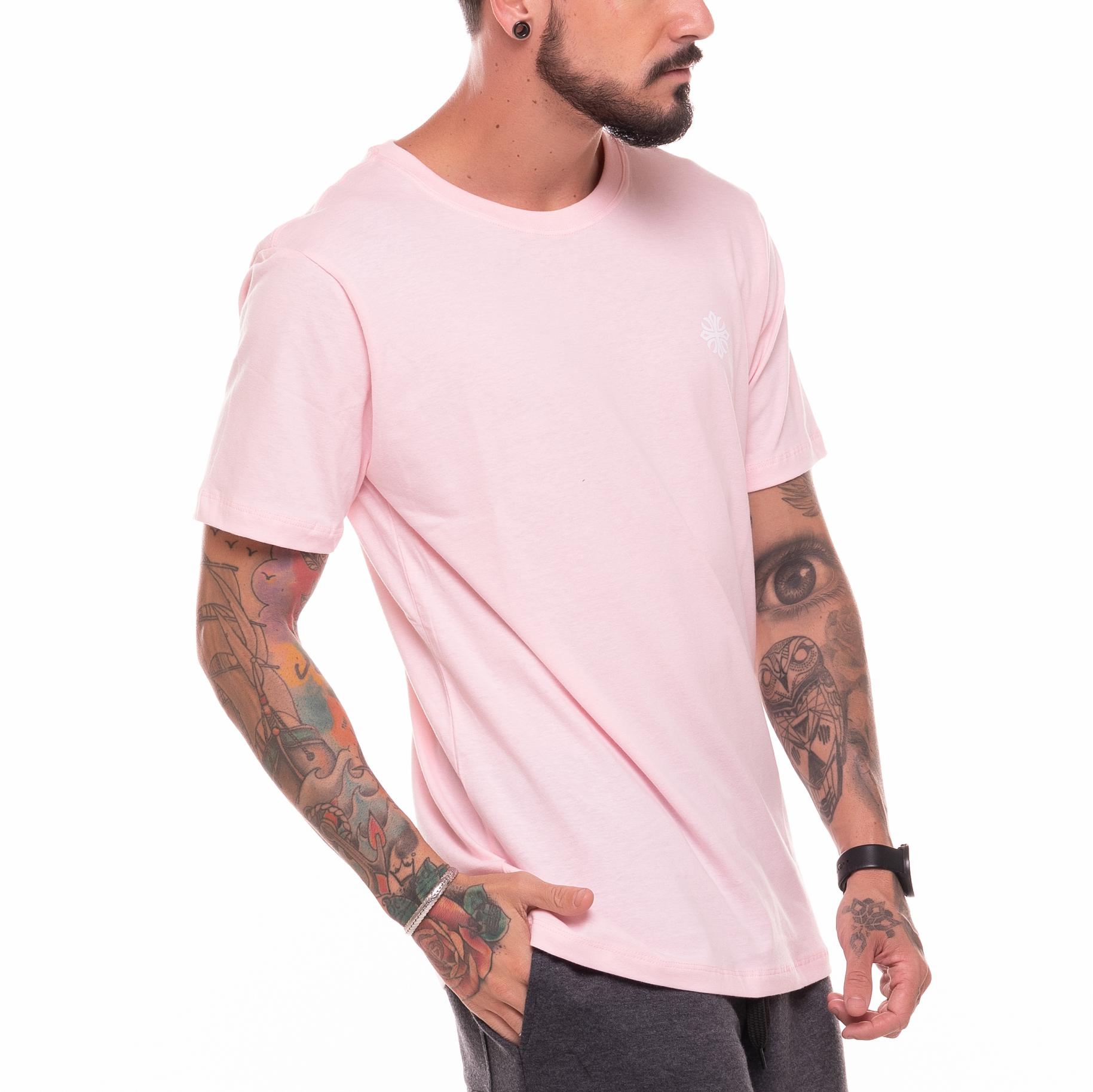 Camiseta Basic Machine Rosa Claro